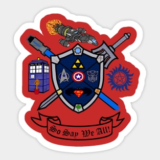 Geek Crest version Sticker